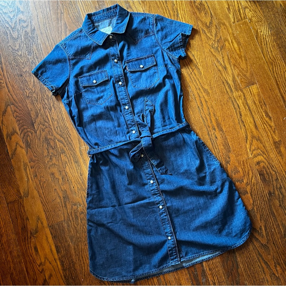 Levi’s denim shirt dress